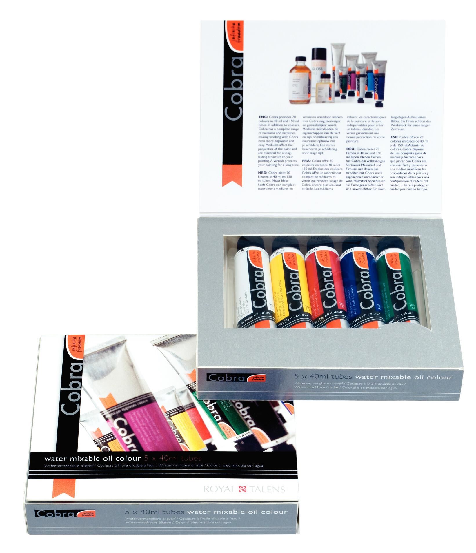 Artist oil colour starter set | 5 x 40 ml