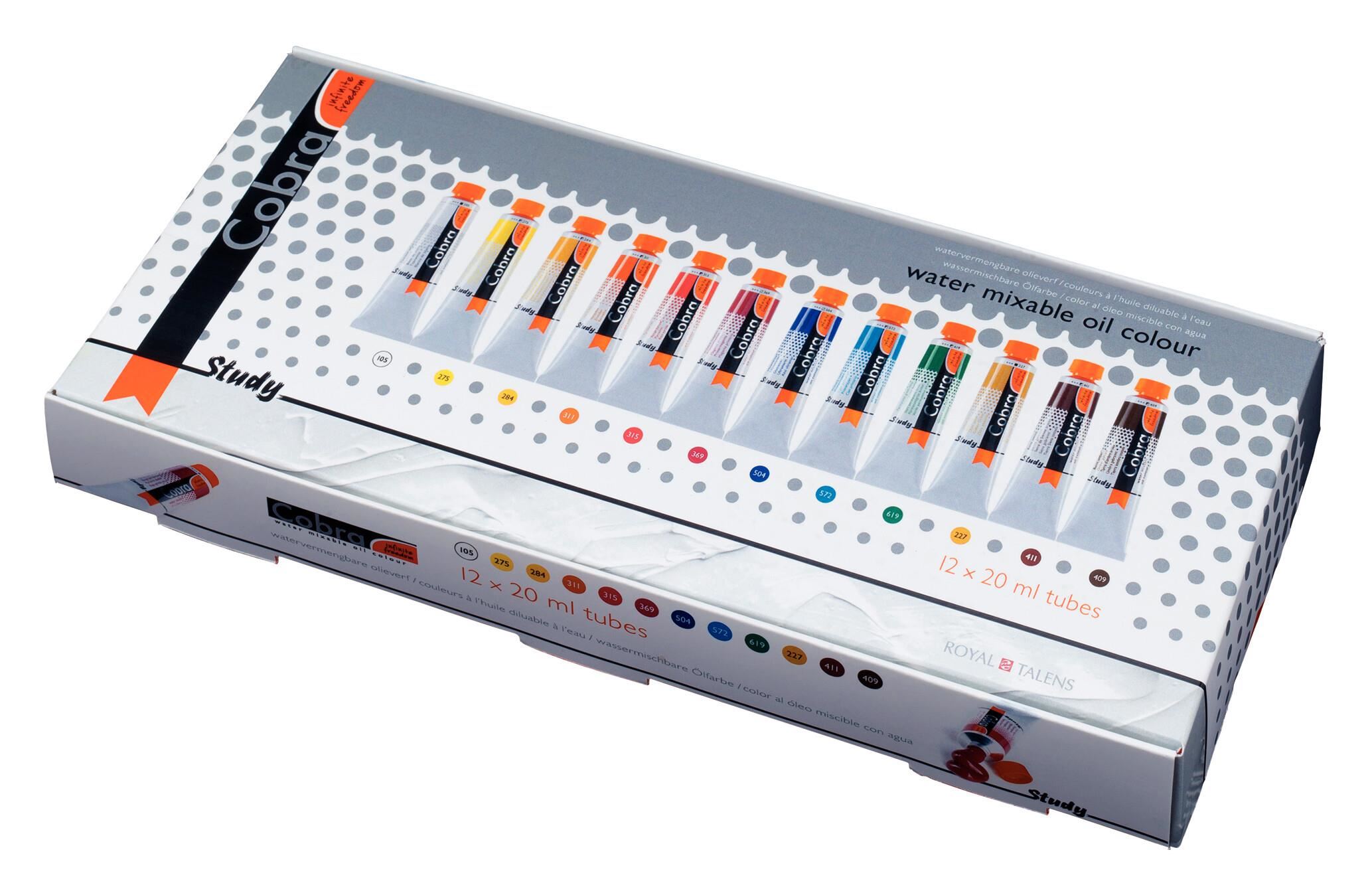 Study Set de Colores Al Óleo 12 x 20 ml