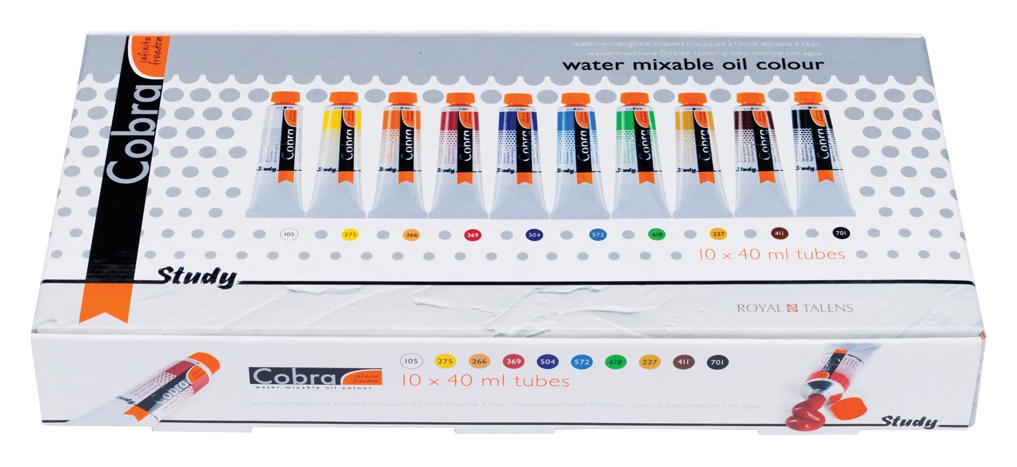 Study Set de Colores Al Óleo 10 x 40 ml